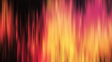 Abstract Background with Vertical Stripes in Vibrant Shades of Orange, Pink, Yellow, and Black for Creative Design Projects