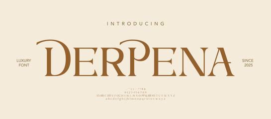 Beauty Luxury font alphabet logo. Typography beautiful fashion elegant classic letters serif italic fonts decorative wedding vintage retro logos. vector illustration