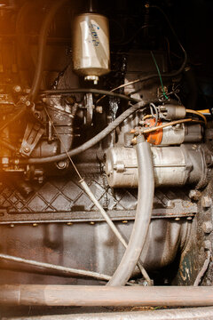 Backhoe motor.
