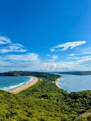 Fototapeta premium view of the sea from the beach