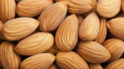 Perfectly Roasted Almonds Piled Together