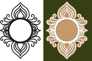 Luxury Mirror Frame Laser Cut