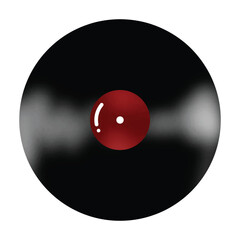 Vinyl Record Illustration Icon Single