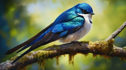 Obraz premium bird tree swallow