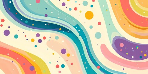 Attractive Bright Vibrant color blend pattern for baby products, preschool nursery, kids brand designs, playful fun backgrounds