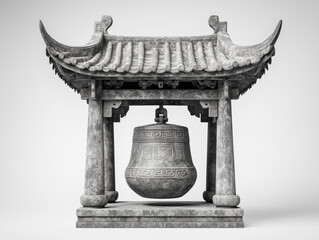 A large ancient Chinese bell