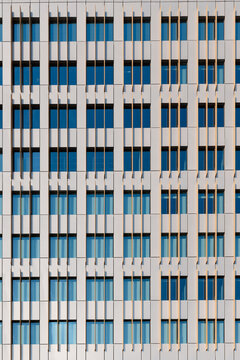 Facade Of A Contemporary Pattern Structure Design. Dubai building.