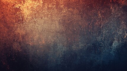 Fototapeta premium Dark textured background, grunge metallic, scratched surface, orange and blue tones, abstract backdrop.