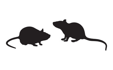 silhouette of a mouse