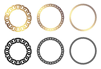 Chains isolated on white background