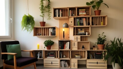 Fototapeta premium project wine boxes