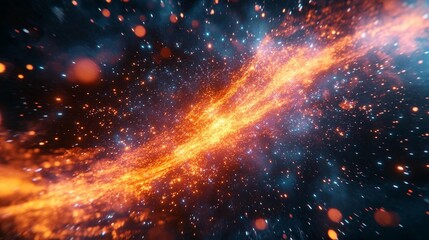 Cosmic Stream: Nebula, Stars, Space