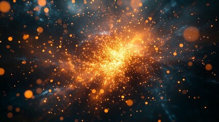 Fototapeta premium Glowing Particle Burst