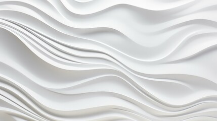 Obraz premium waves white wavy texture