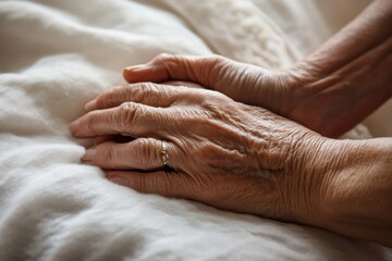 Fototapeta premium Touch someones life with kindness. Cropped shot of two people holding hands in comfort