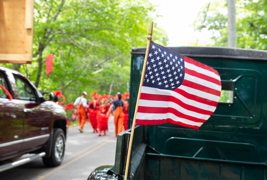 Fourth of July Parade American Flag