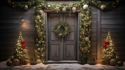 Fototapeta premium rustic holiday door