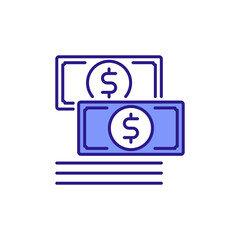 Cash Icon as a Financial Freedom Symbol.