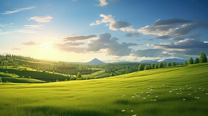 Fototapeta premium lush grass spring