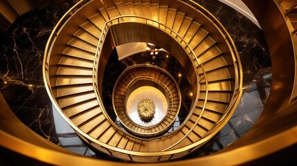 Fototapeta premium architecture gold spiral