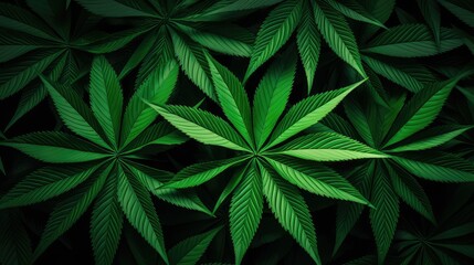 green pot leaf background