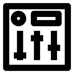 Obraz premium video and movie regular icon