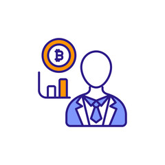 Business Icon Symbolizing Career Success.