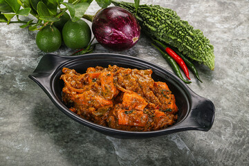 Indian cuisine - homemade mutter paneer