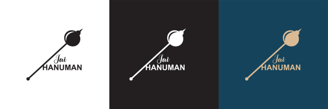 Jai Hanuman, calligraphy design banner, Indian god, lord hanuman ji, shri hanuman, bajarang bali. Happy Hanuman Jayanti" festival of India . 