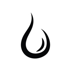 Droplet icon logo design template isolated illustration