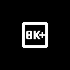 8K Plus Icon
