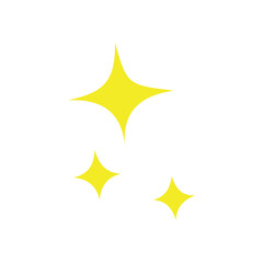 Sparkle icon logo design template isolated illustration
