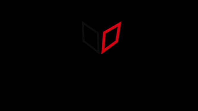 rectangular shadow animation that has various directions, styles and colors of shadows