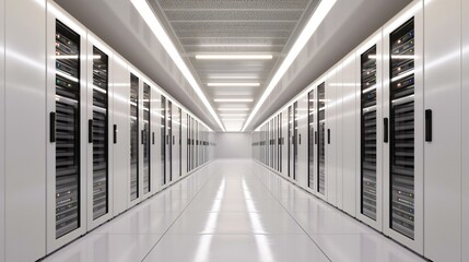 A futuristic digital data network showcases advanced encryption and robust security measures while operating on a resilient secure grid.