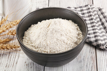 Wheat flour heap for bake