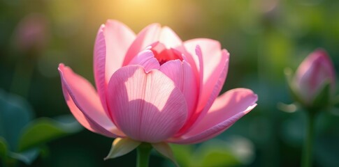 Obraz premium Delicate flower petals with soft focus effect, shine, blossom