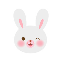 Obraz premium Cute bunny face design element.