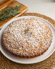 Tarta de Santiago. Almond cake famous in the Spanish region of Galicia.