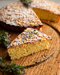 Tarta de Santiago. Almond cake famous in the Spanish region of Galicia.