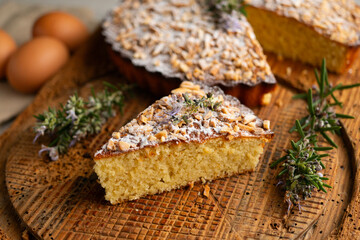 Tarta de Santiago. Almond cake famous in the Spanish region of Galicia.