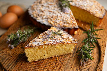 Tarta de Santiago. Almond cake famous in the Spanish region of Galicia.