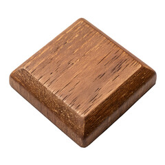 top view weathered brown wooden square rustic isolated on white background png