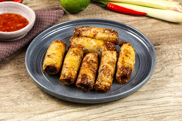 Vietnamese fried stuffed spring roll