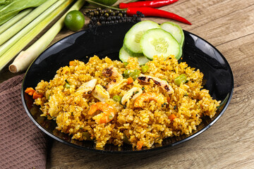 Asian Fried rice with seafood