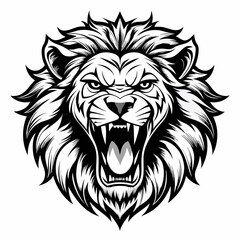 lion head vector