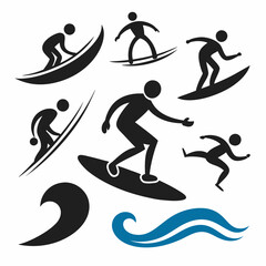 vector illustration of a skier