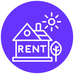 Vector Design House Rent Icon Style