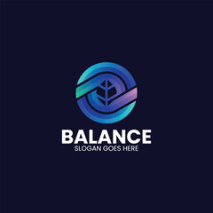 Balance Gradient Colorful Logo