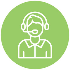 Vector Design Call Center Icon Style