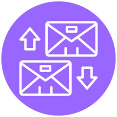 Vector Design Exchange Mails Icon Style
